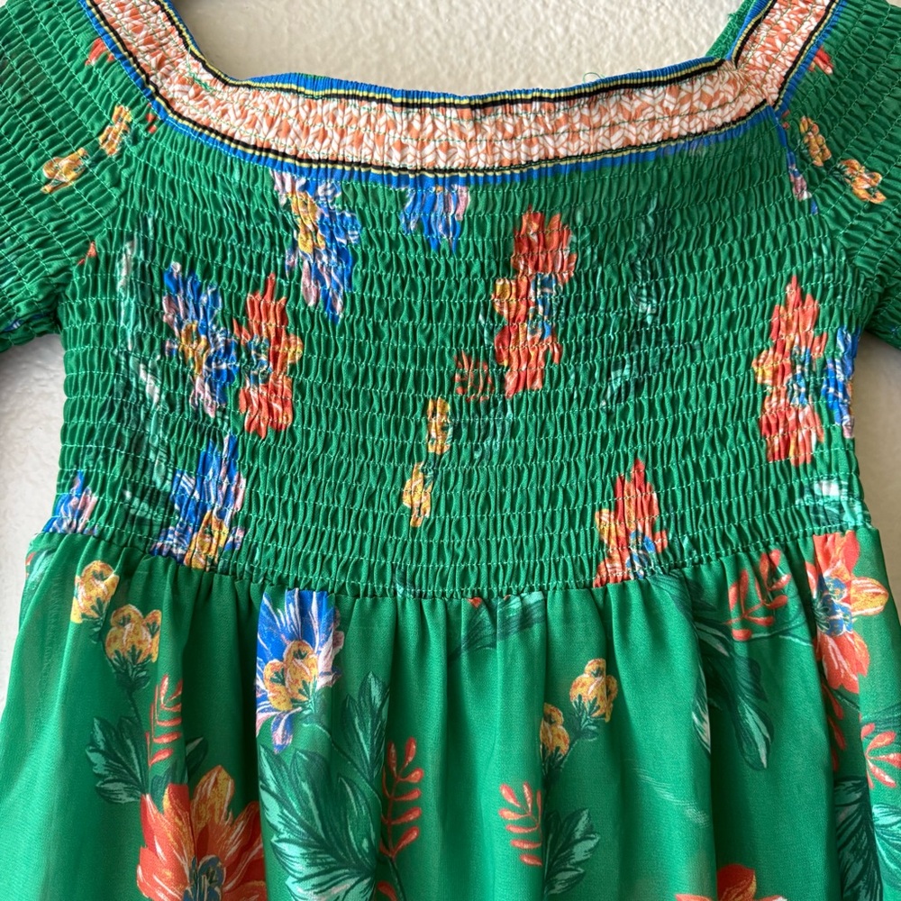 Flying Tomato Smocked Floral Off Shoulder Top - Picture 4 of 7